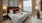a bedroom with a large bed